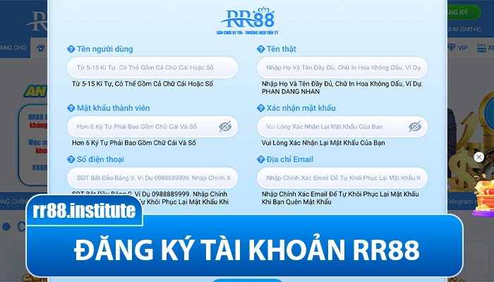 RR88 - Truy Cập RR88.COM - Thiên Đường Cá Cược Trực Tuyến 36 Cách đăng ký RR88 cho người mới